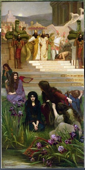 The Daughters of Judah in Babylon van Herbert Gustave Schmalz