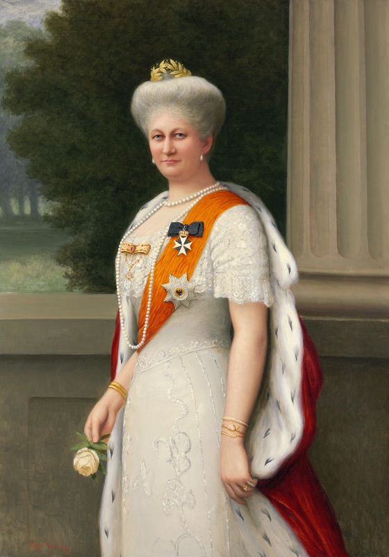 Bildnis der Kaiserin Auguste Viktoria van Hering Adolf Emil Hering Adolf Emil