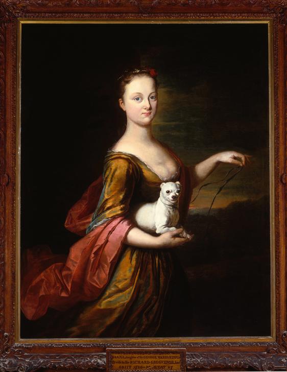 Portrait of Diana Warburton Lady Grosvenor van Herman van der Mijn