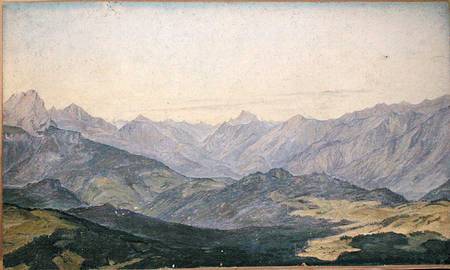 Mountain Valley in Oberbayern van Hermann Kauffmann