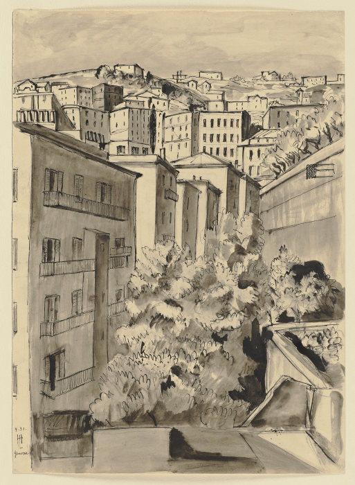 View of Genoa van Hermann Lismann