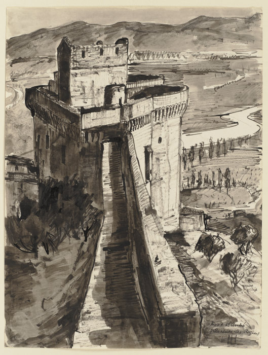 Fort Saint-André in Villeneuve-les-Avignon van Hermann Lismann