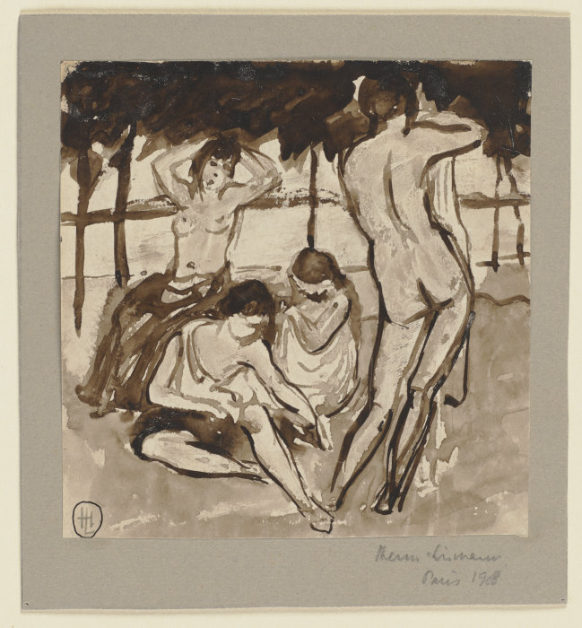 Four nudes van Hermann Lismann