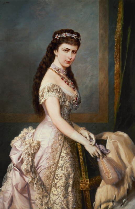 Elizabeth of Bavaria (1837-98), wife of Franz Joseph I of Austria (1830-1916), 1882 van Hermann Nigg