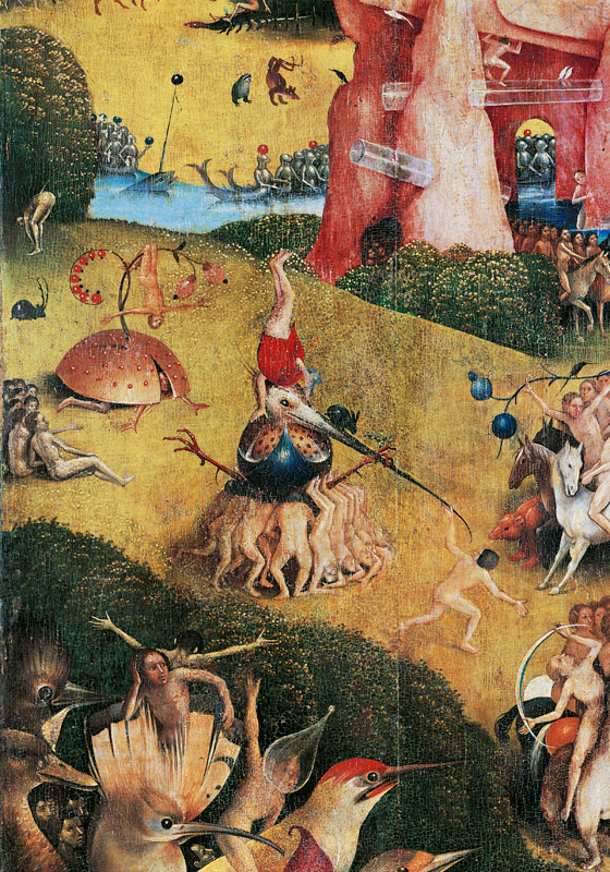 Bosch, Garten der Lüste, Ausschnitt van Hieronymus Bosch Hieronymus Bosch