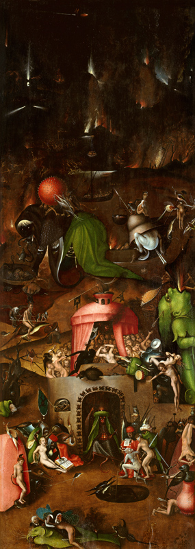 Das Jüngste Gericht - rechter Flügel van Hieronymus Bosch Hieronymus Bosch