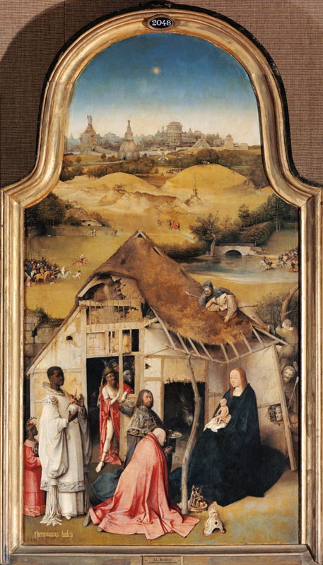 Die Anbetung der Könige Mitteltafel des Epiphanie-Triptychons. van Hieronymus Bosch Hieronymus Bosch