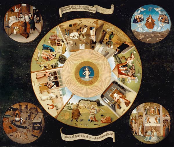 De zeven hoofdzonden en de vier laatste dingen van Hieronymus Bosch Hieronymus Bosch