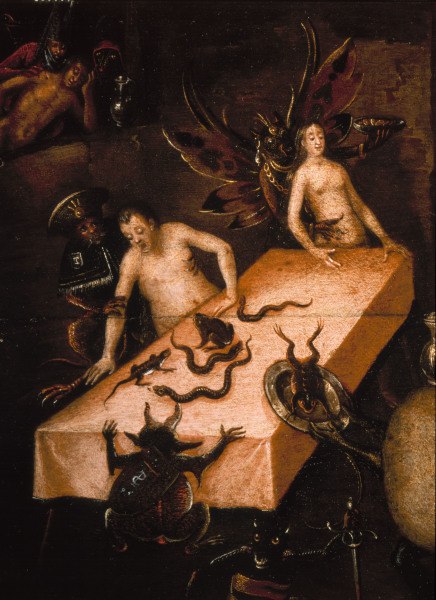 JS after Bosch (?) / Hell / detail van Hieronymus Bosch Hieronymus Bosch