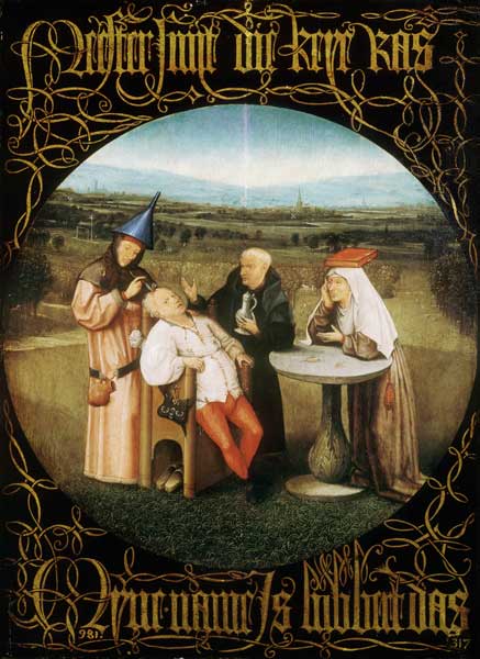 The Cure of Folly (Extraction of the Stone of Madness) van Hieronymus Bosch Hieronymus Bosch