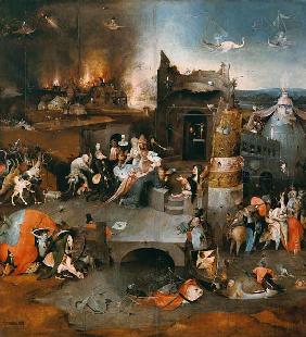De verleidingen van heilige Antonius (middel deel) Hieronymus Bosch