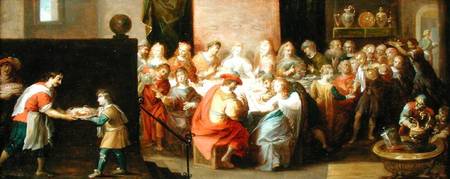 The Marriage Feast at Cana van Hieronymus II Francken