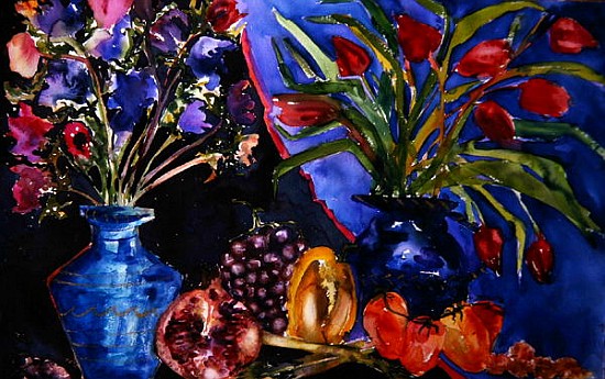 Anemones and Tulips, 2006 (w/c on paper)  van Hilary  Rosen