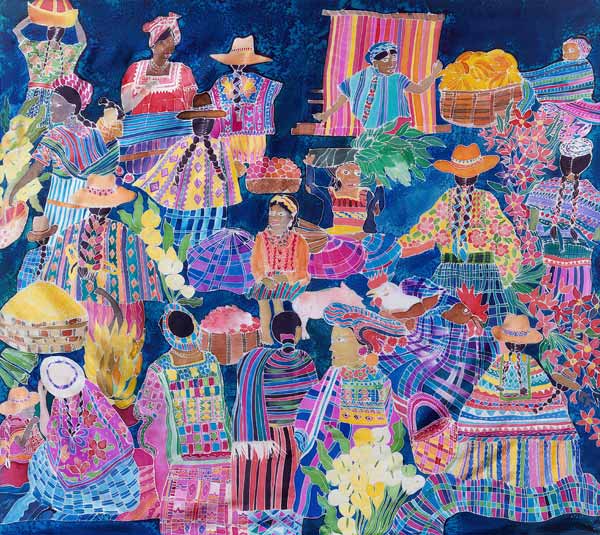 Guatemala Impressions (coloured inks on silk)  van Hilary  Simon