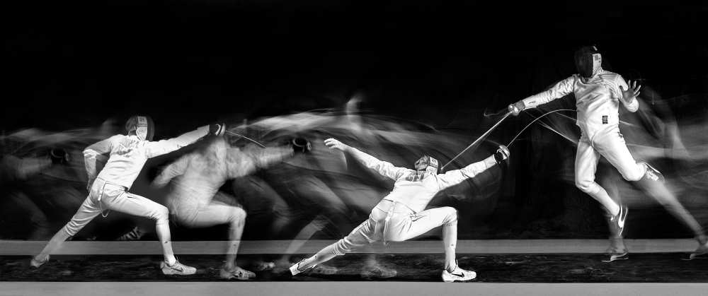 Fencing #1 van Hilde Ghesquiere