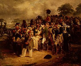 Die Verwundung des Marschals Lannes in der Schlacht von Esling am 22 Mai van Hippolyte Bellangé