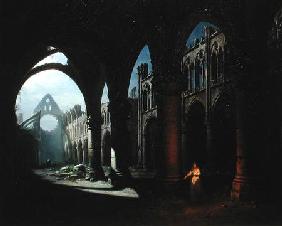 Interior of an Abbey in Ruins