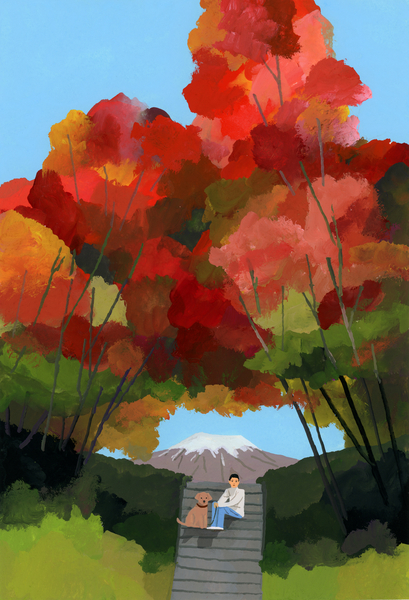 Arch of Autumn Leaves van Hiroyuki Izutsu