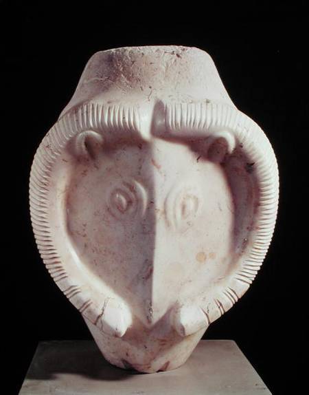 Head of a ram, from Acana, Syria van Hittite