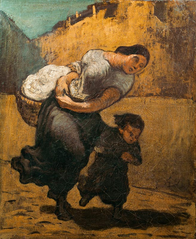 Daumier, Die Last van Honoré Daumier