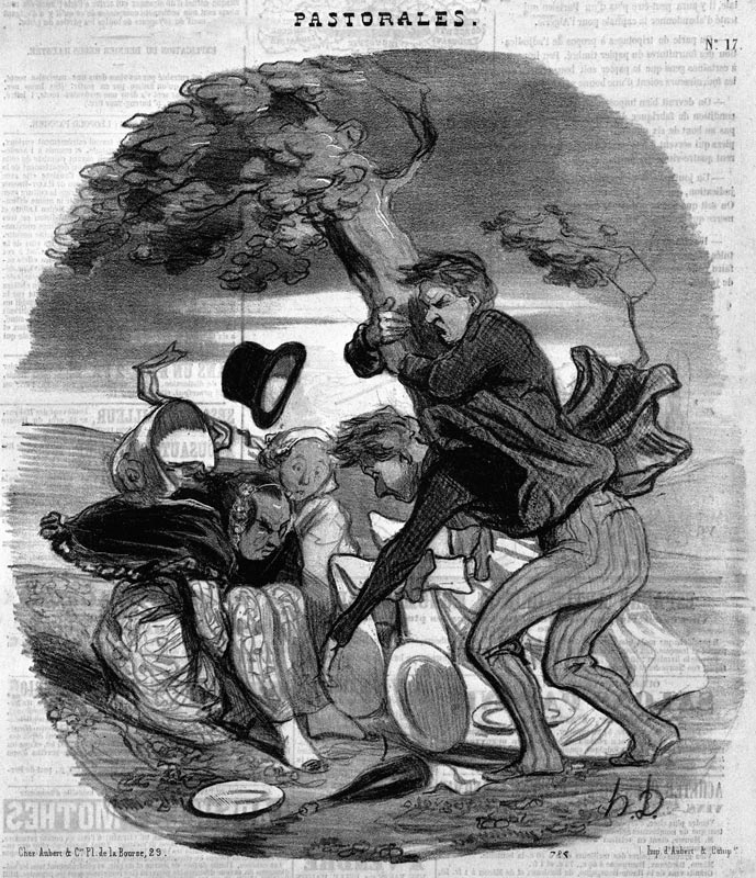 Daumier, Desagrement de diner... van Honoré Daumier