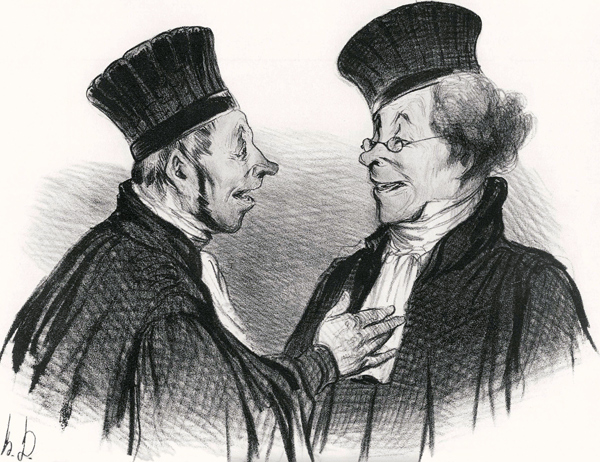 My dear! You fainted... admirably. It really made a lasting impression! van Honoré Daumier