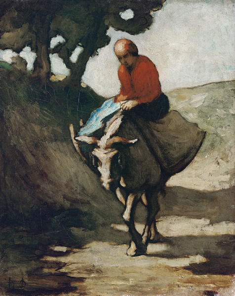 Rückkehr vom Markt. van Honoré Daumier