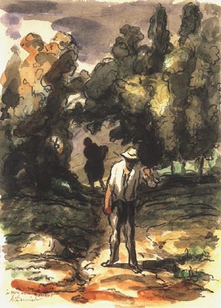 Dans la campagne van Honoré Daumier