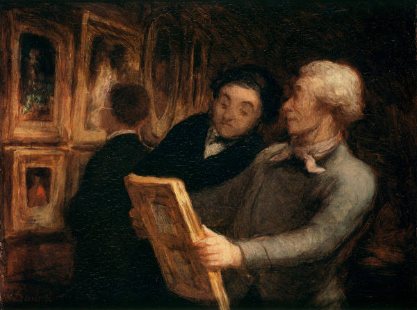 Daumier/Der Kunstliebhaber/Gemaelde van Honoré Daumier