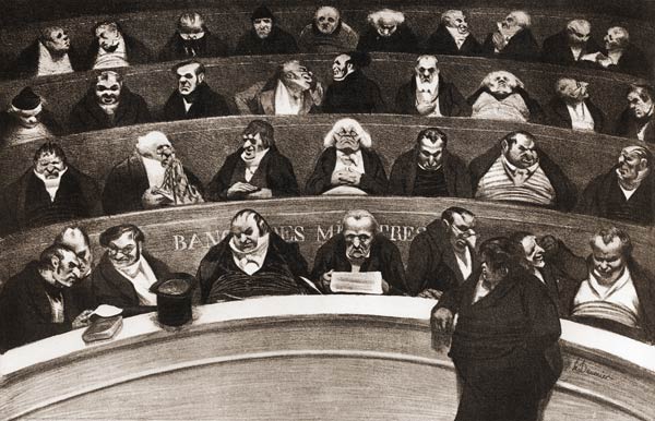 The Stomach of the Legislature, the Ministerial Benches of 1834 van Honoré Daumier