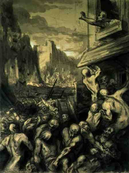 The Destruction of Sodom van Honoré Daumier