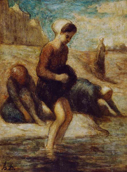 H.Daumier, Die Badenden van Honoré Daumier