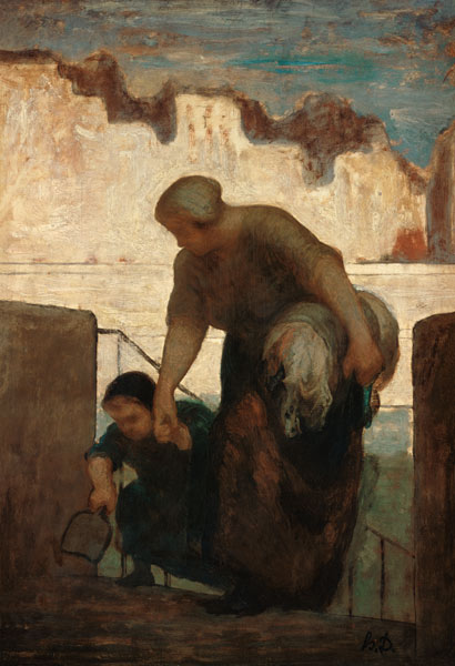 Die Wäscherin van Honoré Daumier