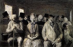 Dritter Klasse van Honoré Daumier