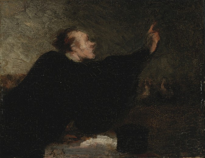 A trial lawyer van Honoré Daumier