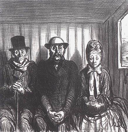 En chemin de fer van Honoré Daumier