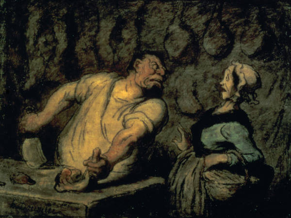 H.Daumier, Der Fleischer van Honoré Daumier