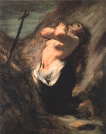 La Madeleine au désert van Honoré Daumier