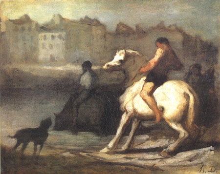 L´Abreuvoir van Honoré Daumier