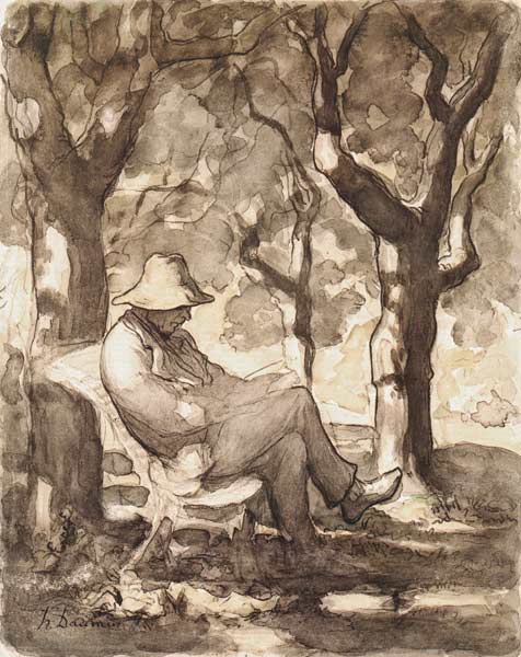 Le Liseur van Honoré Daumier