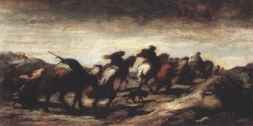 Les Fugitifs van Honoré Daumier