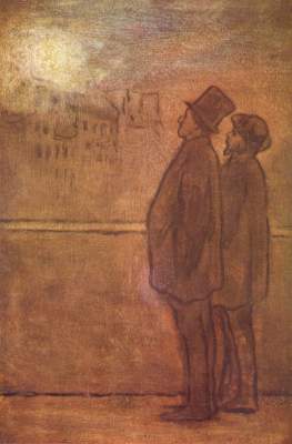 Die Nachtschwärmer van Honoré Daumier