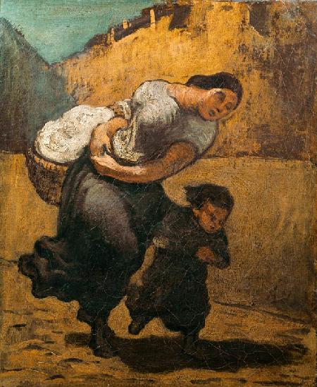 Daumier, Die Last