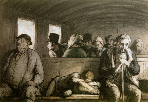 Eisenbahn, Wagen 3.Klasse / Daumier