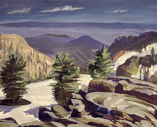 Mountain Vista, at Lassen Volcanic National Park, 2000 (acrylic on canvas)  van Howard  Ganz