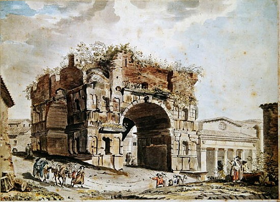 Roman Ruins van Hubert Robert