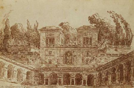Die Villa Farnese, Rom.