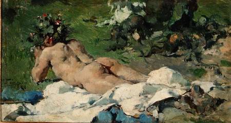 Study of a Nude van Ignacio Pinazo Camarlech