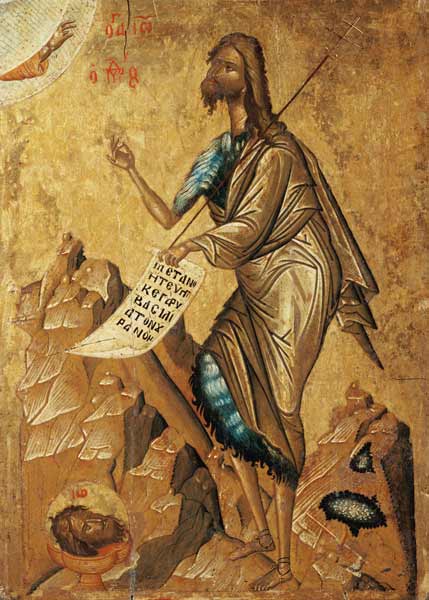Johannes der Täufer van Ikone (byzantinisch)