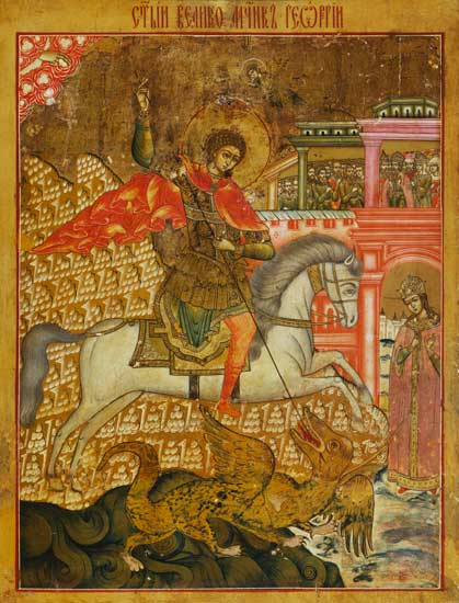 Der heilige Georg van Ikone (russisch)